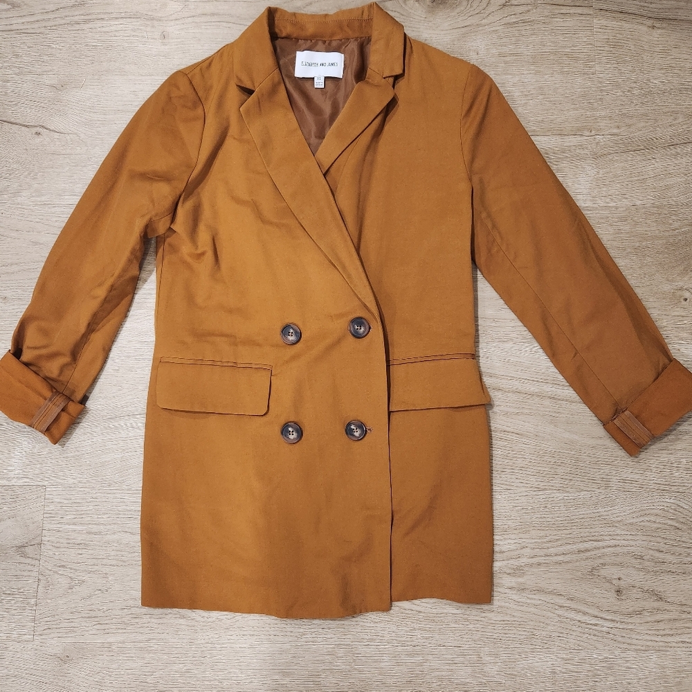 Elizabeth and James Camel Blazer